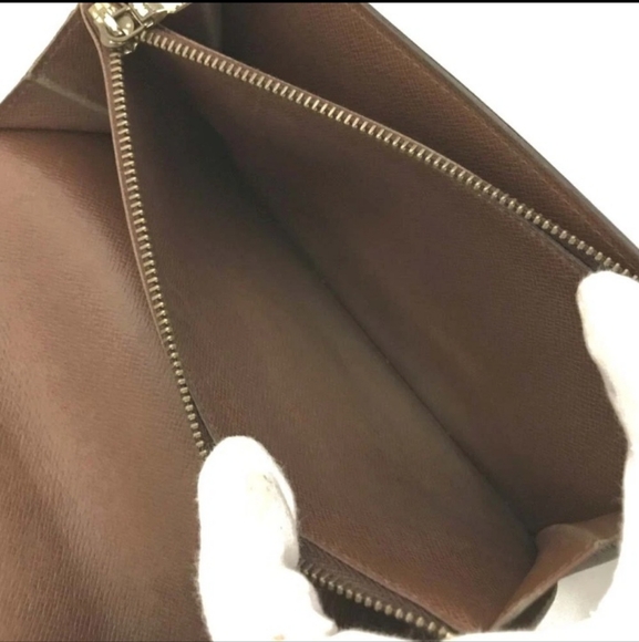 LOUIS VUITTON Monogram Portefeuille Sarah Long Bifold Wallet Brown - Picture 6 of 8